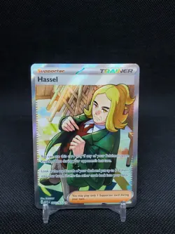 Hassel 205/167 Twilight Masquerade Full Art Trainer NM Pokemon Card - Image 1