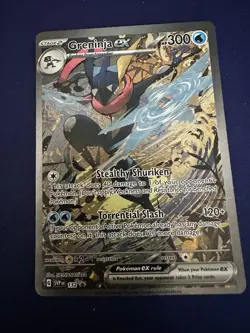 Pokemon TCG Greninja EX 132 Scarlet & Violet Promo Holo Card NM Condition - Image 1