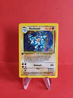 Pokemon Karte/card - Machomei Machamp 8/102 - Base Set 1. Edition - Light Played - Image 1