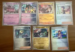 Pokemon TCG Prismatic Evolutions Poke Ball Cards Lot Of 7 - Image 1