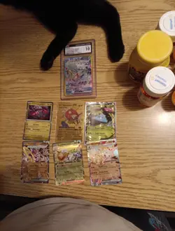 Lot Of 7 Rares Pokemon Cards 1 Is Graded Ccg 10 - Image 1