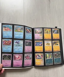 Pokemon Prismatic Evolutions Binder Collection + 77/79 base cards no dups - Image 3