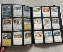 Pokemon Prismatic Evolutions Binder Collection + 77/79 base cards no dups - Image 4