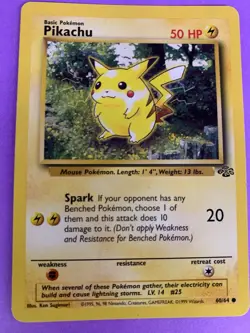 Pikachu 60/64 Pokemon Card Jungle Set TCG - Image 1