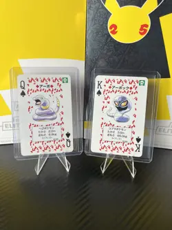 Japanese Pokemon Poker Card 1996 Red/Charizard Ekans and Arbok - Image 1