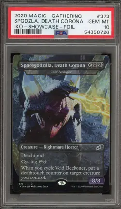 G2U Magic the Gathering Spacegodzilla Death Corona Iko Showcase Foil 373 PSA 10 - Image 1