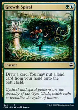 Magic the Gathering MTG Growth Spiral (446) Commander Legends LP - Image 1