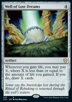 Magic the Gathering MTG Well of Lost Dreams (275) Commander 2021 LP - Image 1