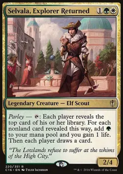 Magic the Gathering MTG Selvala, Explorer Returned (220) Commander 2016 LP - Image 1