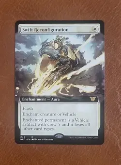 NM Extended Art Swift Reconfiguration #045 Commander Kamigawa Neon Dynasty NEC - Image 1