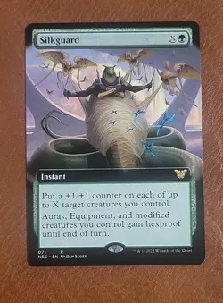 NM Extended Art Silkguard #071 Commander Kamigawa Neon Dynasty NEC - Image 1