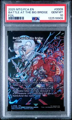 Battle at the Big Bridge - Final Fantasy MTG Magic Full Art Foil #0009 PSA 10 - Image 1