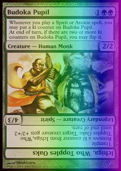 Magic the Gathering MTG Budoka Pupil (122) Betrayers of Kamigawa LP FOIL - Image 1