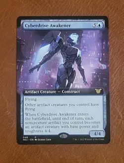 NM Extended Art Cyberdrive Awakener #048 Commander Kamigawa Neon Dynasty NEC - Image 1