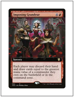 1x Imposing Grandeur, Extended Art, Magic MTG NM - Image 1