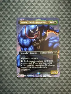 MTG Venom, Deadly Devourer #0022 Borderless R Marvel’s Spider-Man: EL (SPE) - Image 1