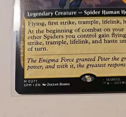 MTG Spider Man Cosmic Spider Man (Extended Art) 0271 Regular M/NM - Image 2
