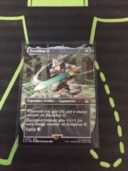 MTG Magic The Gathering Excalibur II FIN Borderless Artifact Final Fantasy - Image 1