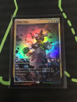 MTG Magic The Gathering Time Wipe Foil Promo Commander - Image 1