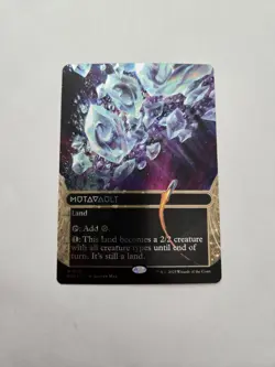 Mutavault 0118 (Borderless) GALAXY FOIL Edge of Eternities - Stellar Sights Land - Image 3