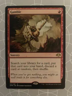 Gamble - Dominaria Remastered English MTG NM Rare - Image 1