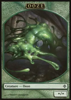 MTG Magic the Gathering Token - Ooze (4/255) Rise of the Eldrazi LP - Image 1