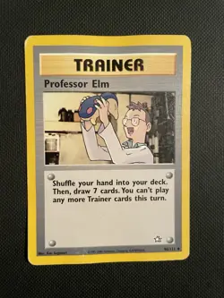 Pokemon TCG Neo Genesis 2000 Trainer Supporter Professor Elm 96/111 - HP - Image 1
