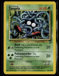 Pokemon Tangela Base Set 2 #096/130 tcg - Image 1