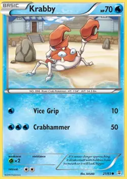 Krabby - 21/83 - Common NM, English Pokemon Generations - Image 1