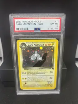 Pokemon TCG Dark Magneton 11/82 Holo Card Rare - Image 1