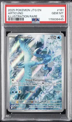2025 POKEMON JTG EN-JOURNEY TOGETHER ILLUSTRATION RARE #161 ARTICUNO PSA 10 - Image 1