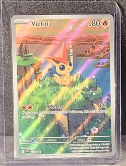 Pokemon Victini #208 Black Star Promo Card Scarlet Violet Holo NM/M - Image 1