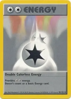 Pokemon TCG - Double Colorless Energy - 96/102 - Shadowless Base [Moderate Play] - Image 1