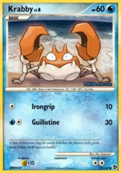 Krabby - 75/106 - Common NM, English Pokemon Great Encounters - Image 1