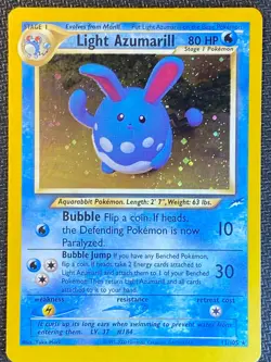 English Light Azumarill 13/105 Neo Destiny - Unlimited Holo Rare NM Pokemon TCG - Image 1