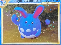English Light Azumarill 13/105 Neo Destiny - Unlimited Holo Rare NM Pokemon TCG - Image 2