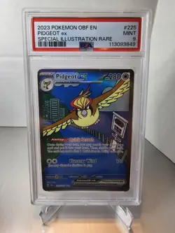 2023 Pokemon OBF EN Pidgeot ex Special Illustration Rare PSA 9 - Image 1
