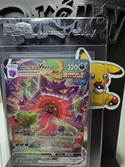 Pokemon 2021 Sword & Shield Gengar VMAX Alt Art 271/264 Fusion Strike NM-MT - Image 1