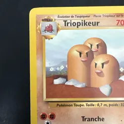 Pokemon Vintage French Dugtrio Base Set 19/102 Non-holo Rare WotC Triopikeur - Image 2