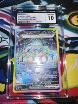 CGC 10 Terapagos EX 170/142 SIR Stellar Crown Pokemon TCG - Image 1