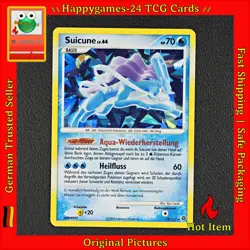 Suicune - Pokemon Karte TCG 19/132 Rare Holo Ratselhafte Wunder /W81 - Image 1