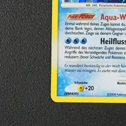 Suicune - Pokemon Karte TCG 19/132 Rare Holo Ratselhafte Wunder /W81 - Image 5