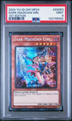 2024 YU-GI-OH! MP24-25TH ANV TIN: DUELING MIRRORS DARK MAGICIAN GIRL PSA 9 - Image 1