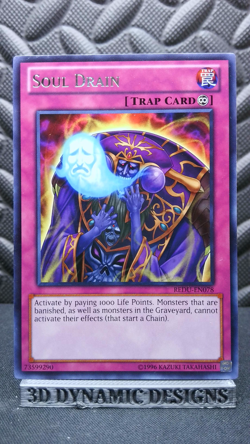 | Yugioh Soul Drain REDU-EN078 Rare Return Of The Duelist NM 🔥 | - Image 1