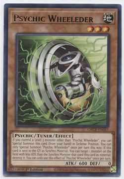 Yu-Gi-Oh!- 3X Psychic Wheeleder - GRCR-EN045 - Rare - 1st Ed. -NM/M- New - Image 1