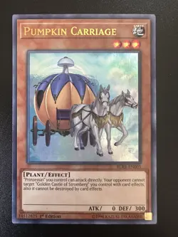 Yugioh! Pumpkin Carriage - BLRR-EN005 - Ultra Rare - 1st Edition Near Mint, Engl - Image 1