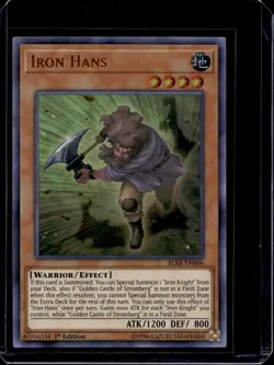 Yugioh - Iron Hans (Ultra Rare) (1st Edition) - BLRR-EN006 - Image 1