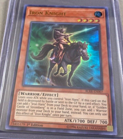 Yugioh Iron Knight BLRR-EN007 1st Edition Ultra Rare Near Mint - Image 1