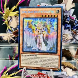 Yugioh Saffira, Dragon Queen of the Voiceless Voice MP25-EN053 Prismatic Secret - Image 1