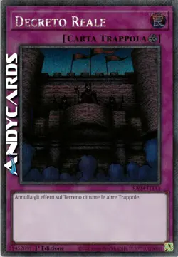 DECRETO REALE • (Royal Decree) • Segreta Platino • RA04 IT113 • 1Ed • Yugioh! - Image 1